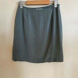 Tommy Bahama 100% SILK Olive Green Wrap Skirt
